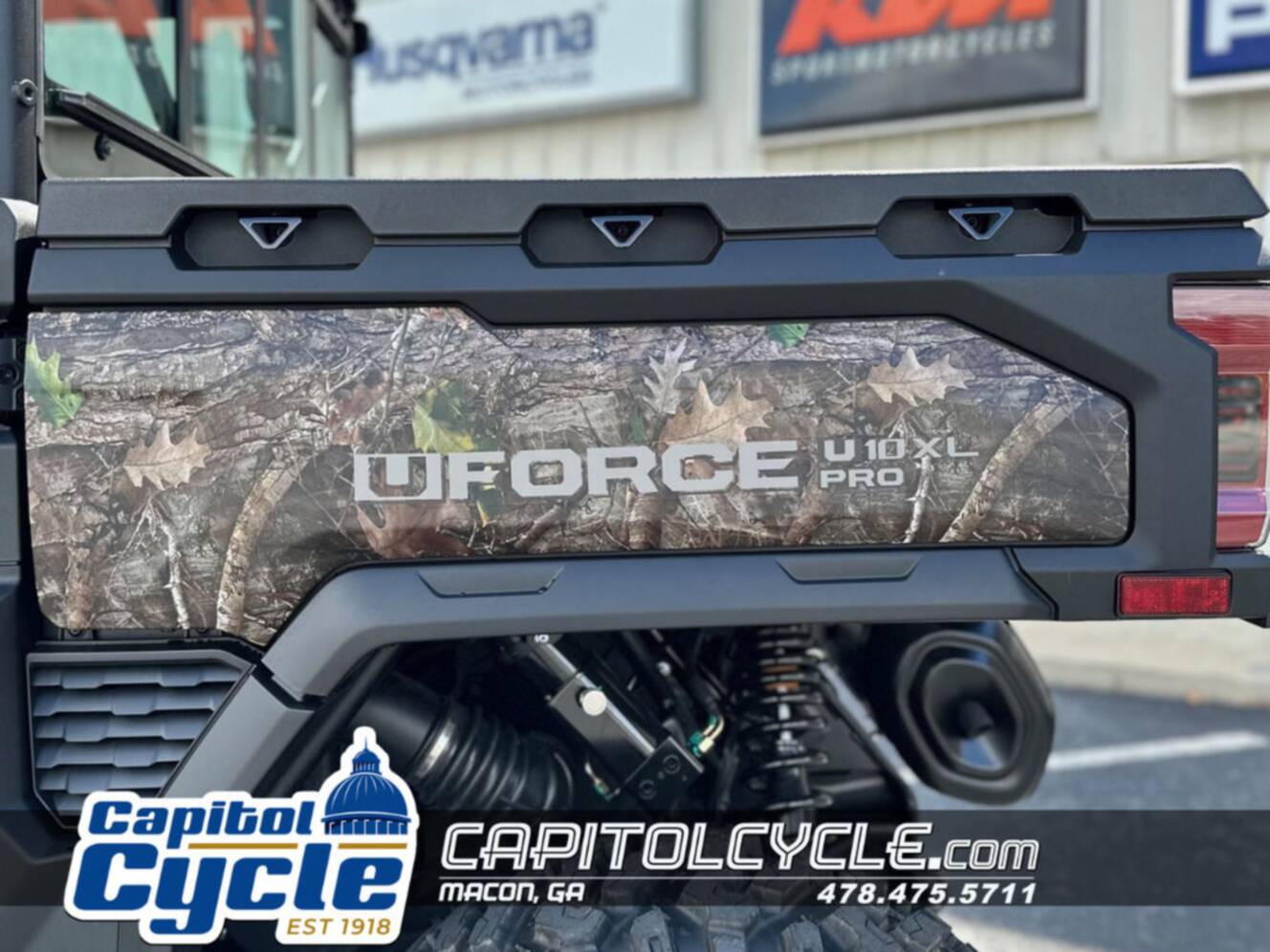 A photo of this 2027 CFMOTO UFORCE U10 XL Pro Highland EPS TrueTimber® Kanati Camo