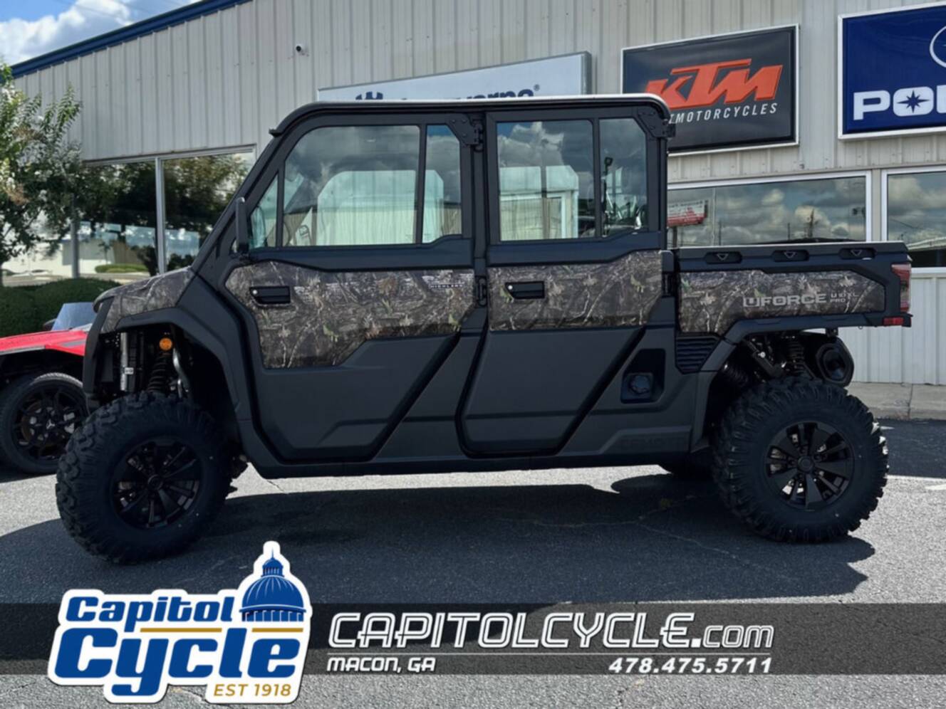 A photo of this 2027 CFMOTO UFORCE U10 XL Pro Highland EPS TrueTimber® Kanati Camo