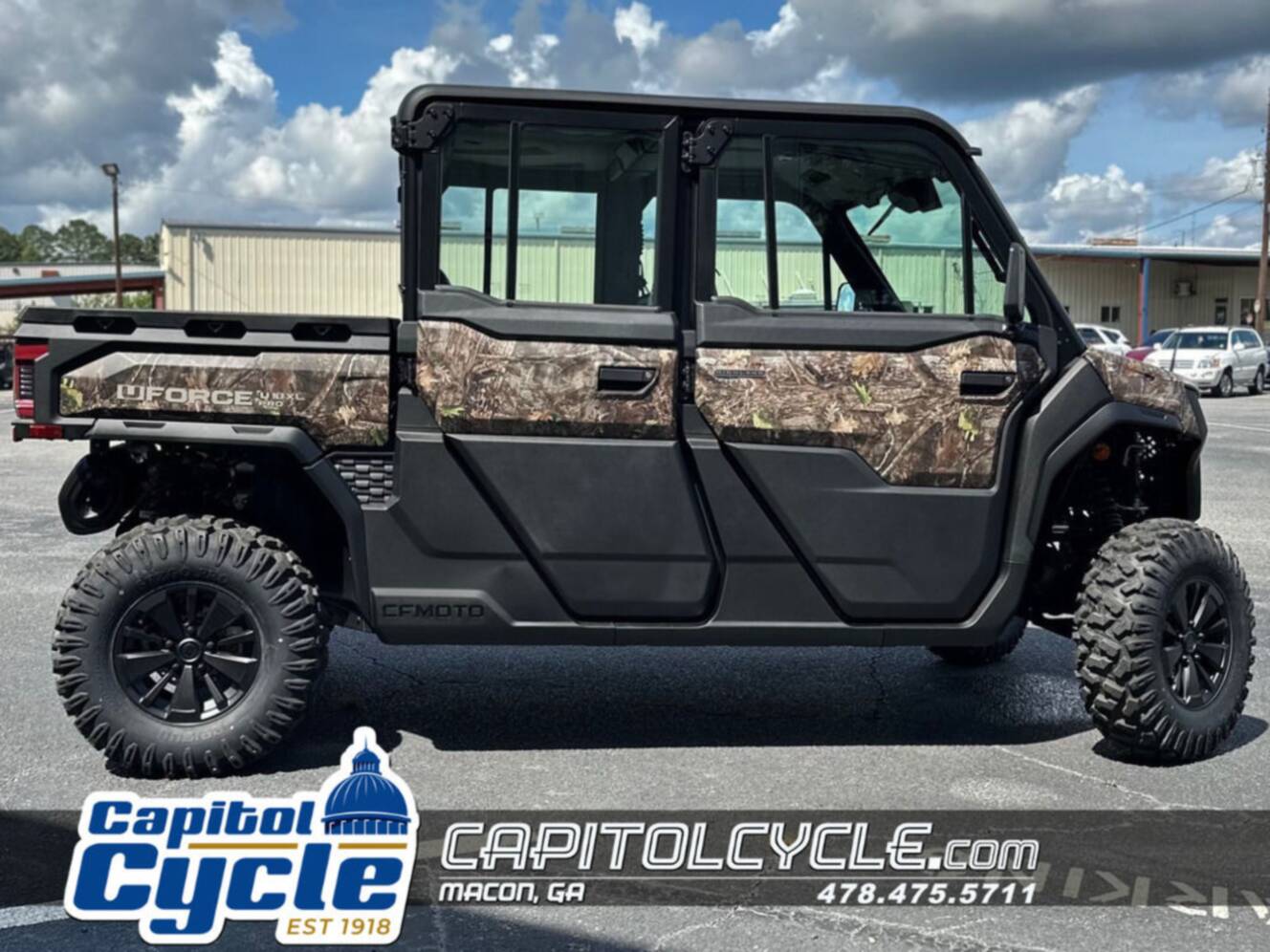 A photo of this 2027 CFMOTO UFORCE U10 XL Pro Highland EPS TrueTimber® Kanati Camo