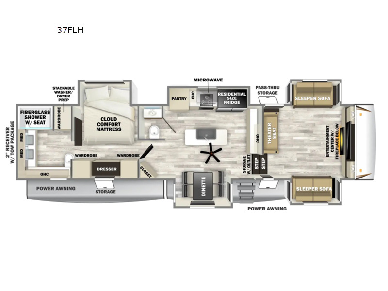 2027 Forest River Rv Sabre 37FLH in springville TN