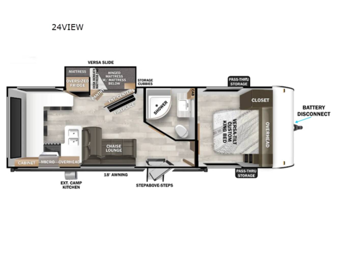 A photo of this 2025 Forest River Rv Salem Cruise Lite 24VIEW