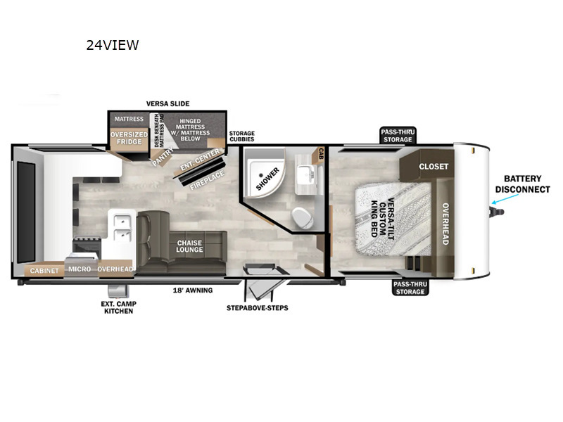 A photo of this 2025 Forest River Rv Salem Cruise Lite 24VIEW