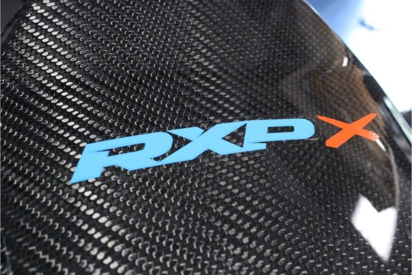 A photo of this 2026 Sea-Doo RXP-X 325 iBR Gulfstream Blue Premium