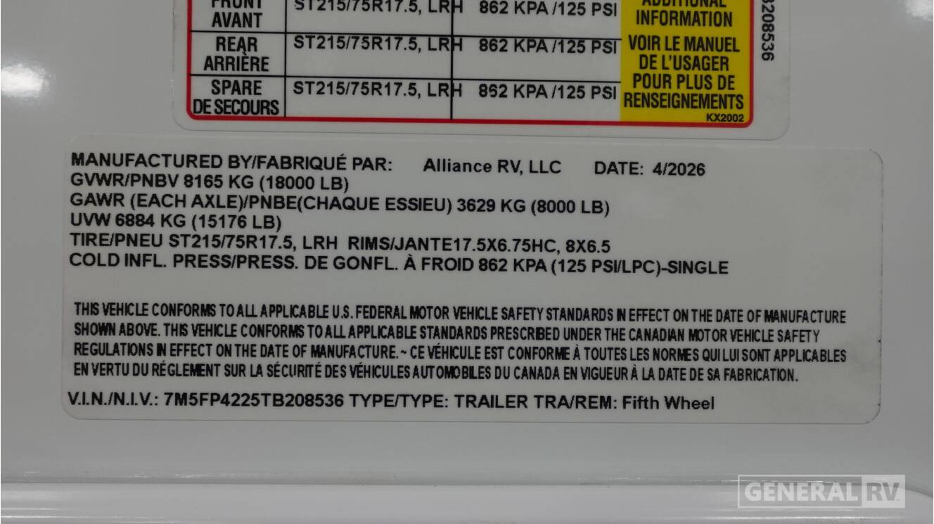 A photo of this 2026 Alliance Rv PARADIGM 382RK