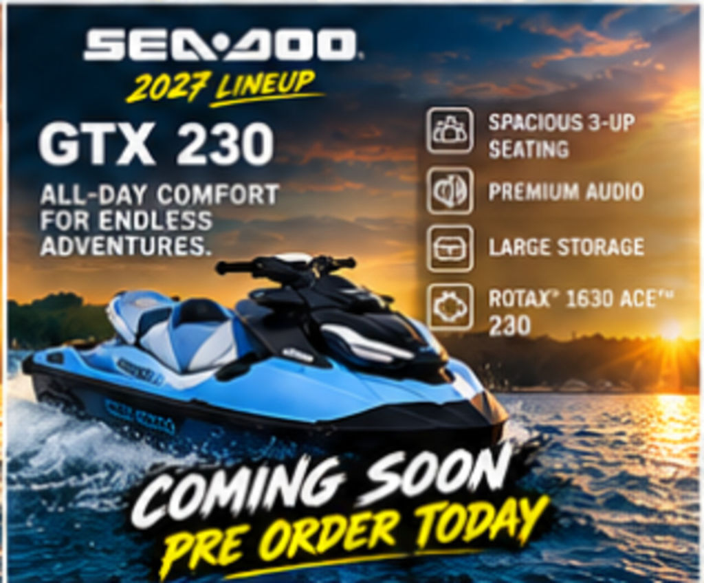 2027 Sea-Doo GTX 230 iBR, iDF and audio in hamilton AL