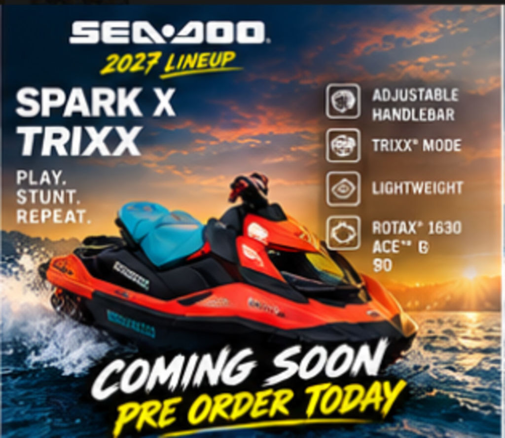 2027 Sea-Doo Spark X Trixx for 3 1000 ACE - 110 iBR, iDF and Audio in hamilton AL