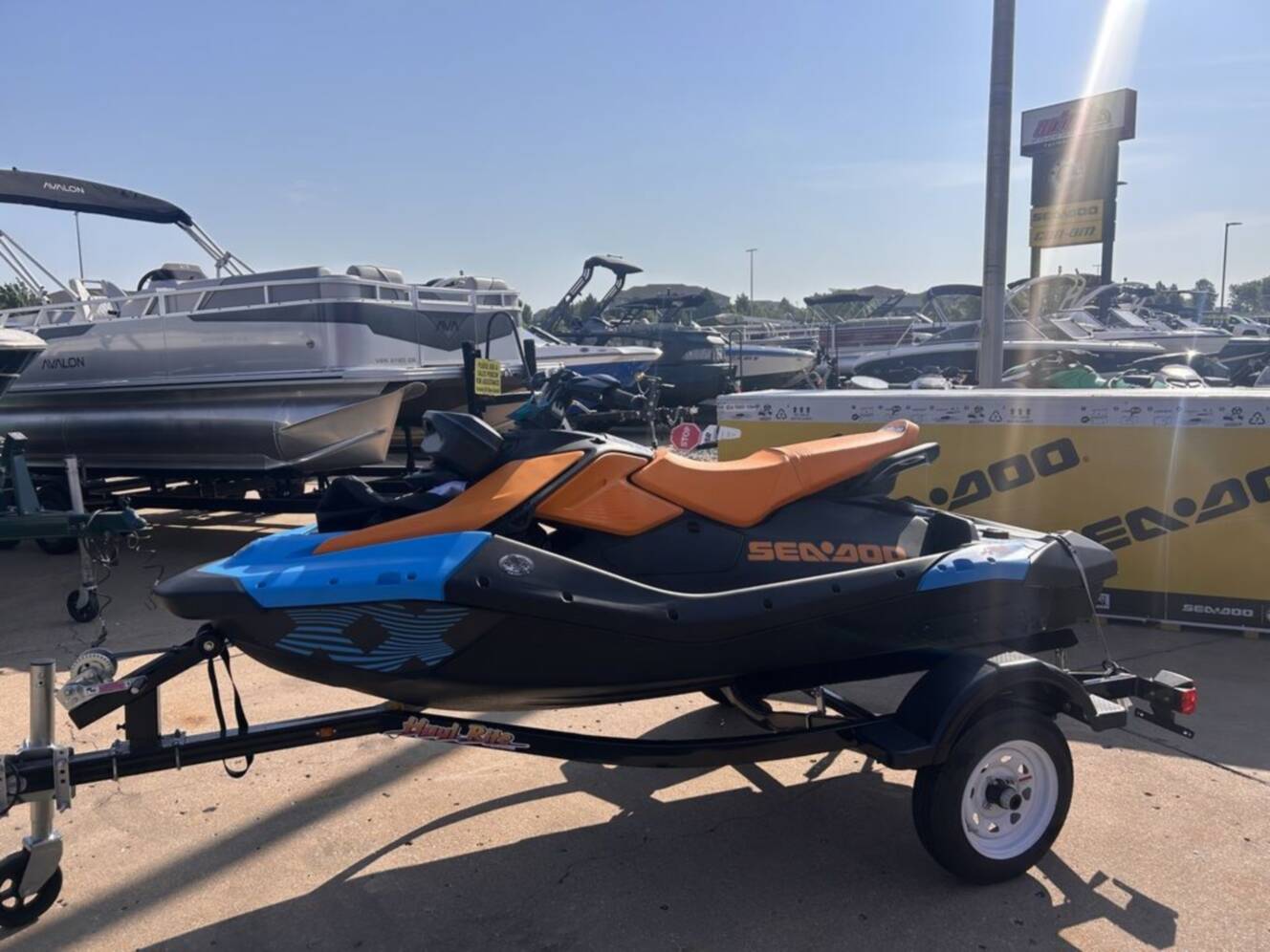 A photo of this 2026 Sea-Doo Spark Trixx for 3 Rotax® 900 ACE - 90 iBR and Aud