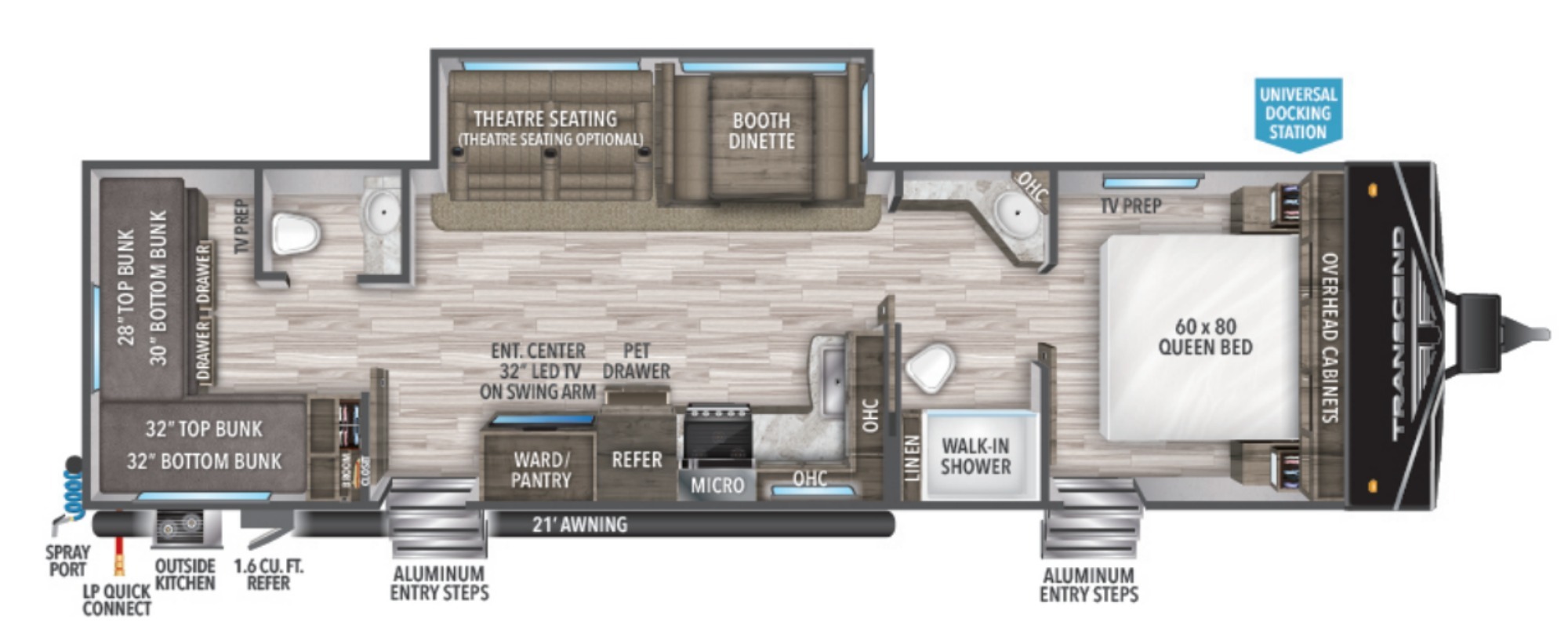 2023 Grand Design TRANSCEND XPLOR 321BH in alvarado TX