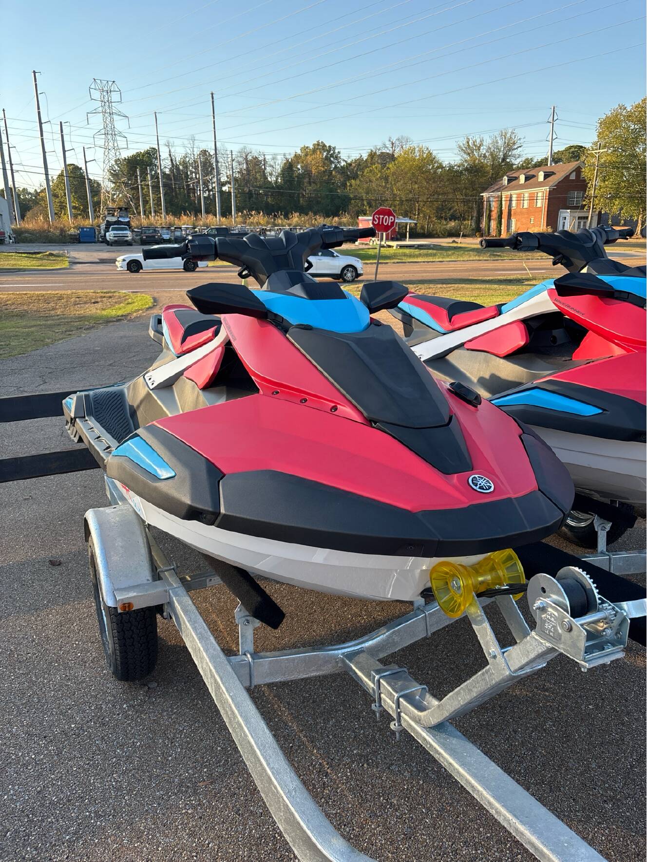 A photo of this 2025 Yamaha JetBlaster DLX 3-Up