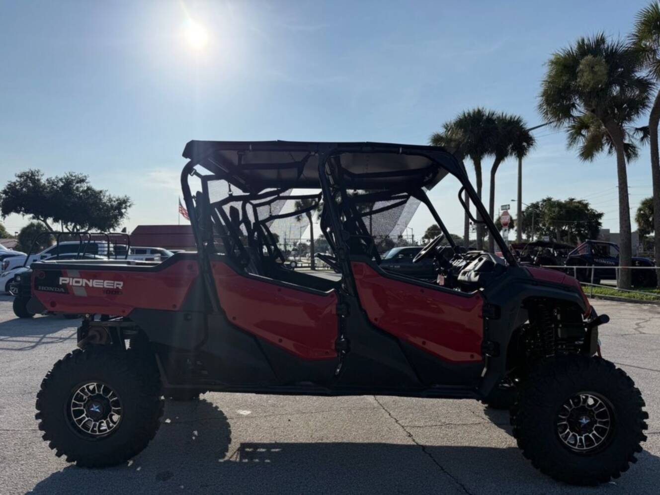 A photo of this 2025 Honda® Pioneer 1000-6 Deluxe Crew