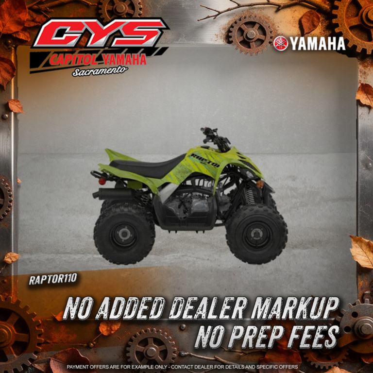 2026 Yamaha Raptor 110 in sacramento CA