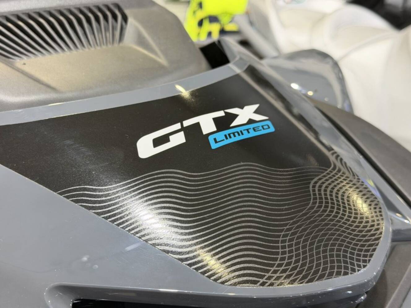 A photo of this 2026 Sea-Doo GTX Limited 325 Teal Metallic