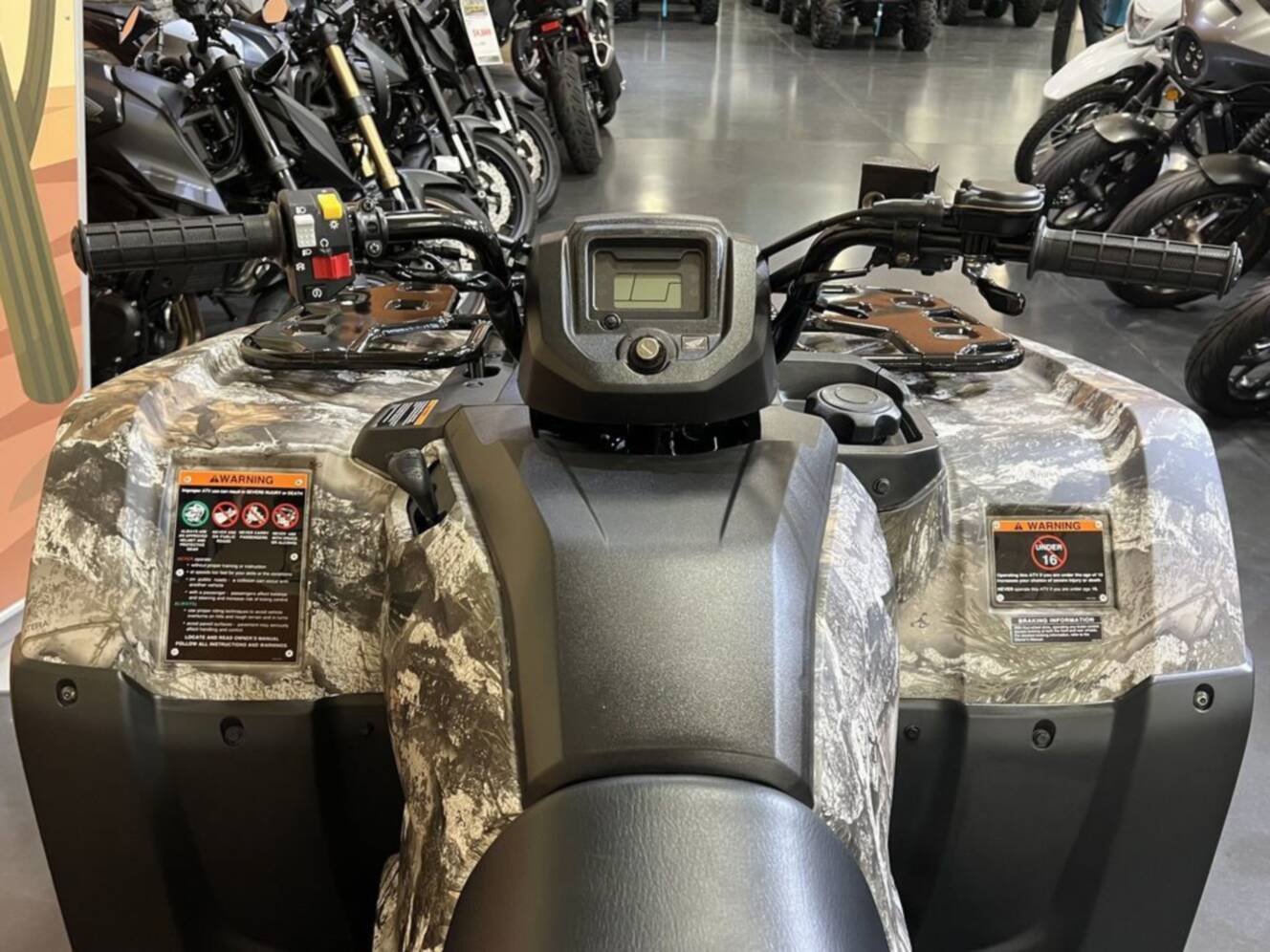 A photo of this 2026 Honda FourTrax Rancher 4X4 Truetimber Atera Camo