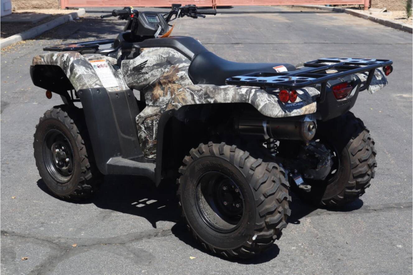 A photo of this 2026 Honda FourTrax Rancher 4X4 Truetimber Atera Camo