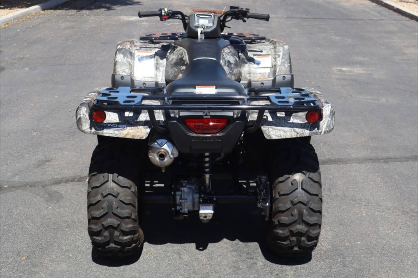 A photo of this 2026 Honda FourTrax Rancher 4X4 Truetimber Atera Camo