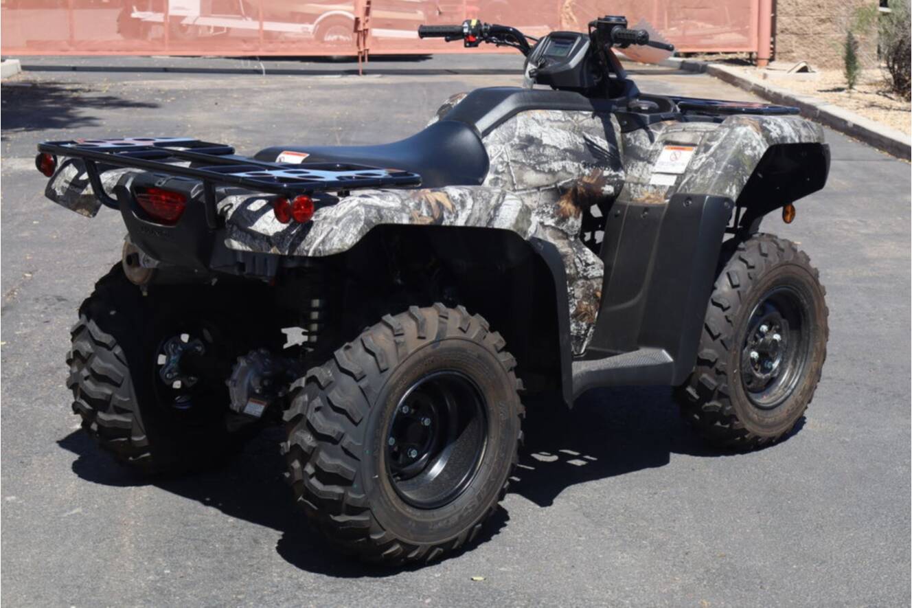 A photo of this 2026 Honda FourTrax Rancher 4X4 Truetimber Atera Camo