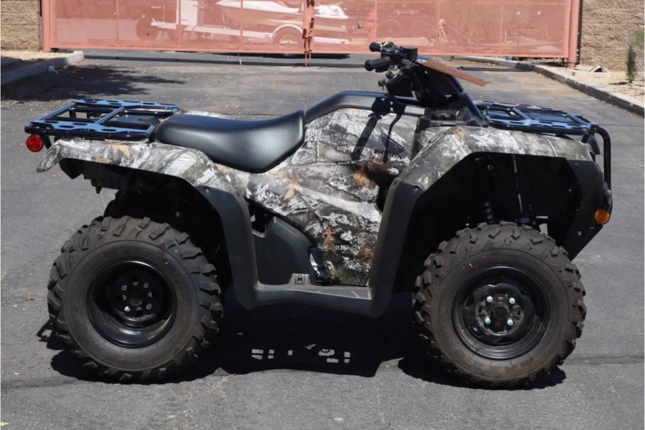 A photo of this 2026 Honda FourTrax Rancher 4X4 Truetimber Atera Camo