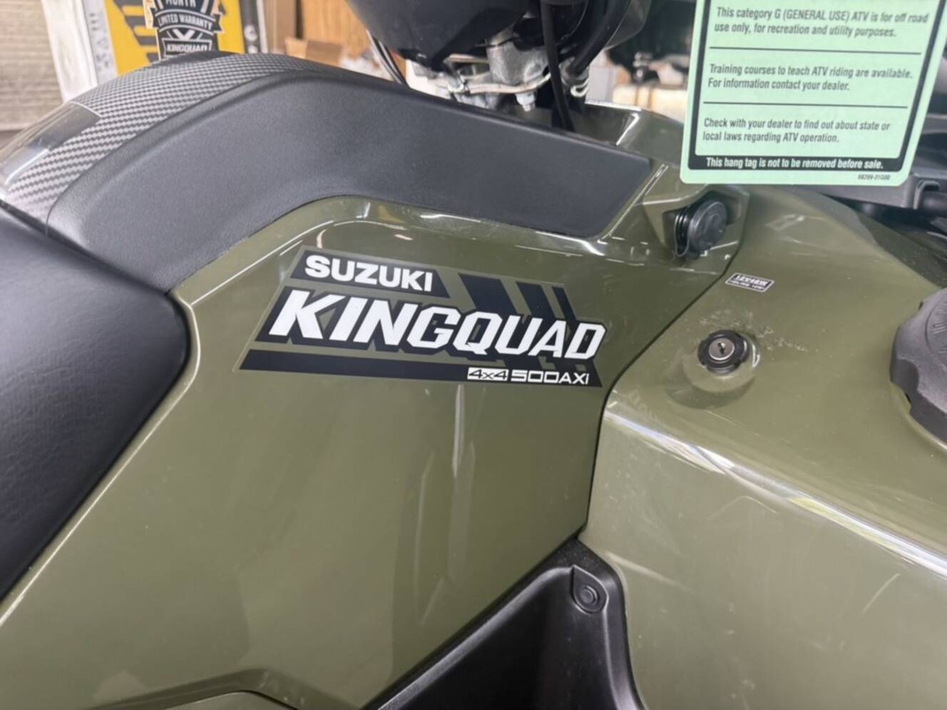 A photo of this 2026 Suzuki KingQuad 500 AXi