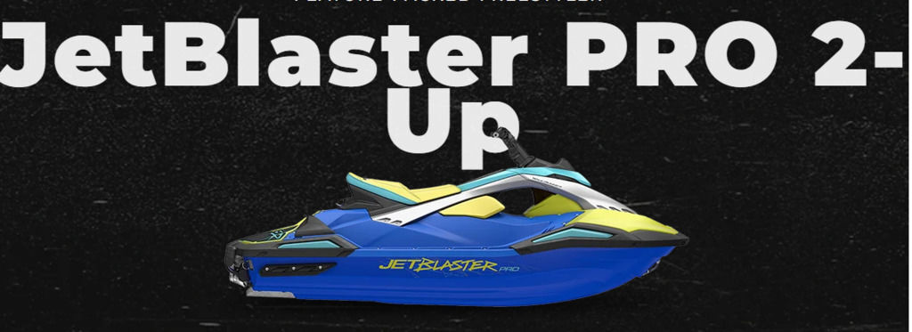 2026 Yamaha JETBLASTER PRO 2-UP-Azure Blue/Lunar Yellow in houghton lake MI