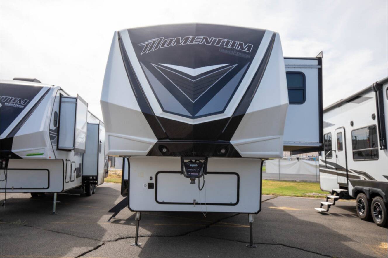 A photo of this 2023 Grand Design MOMENTUM 351MS