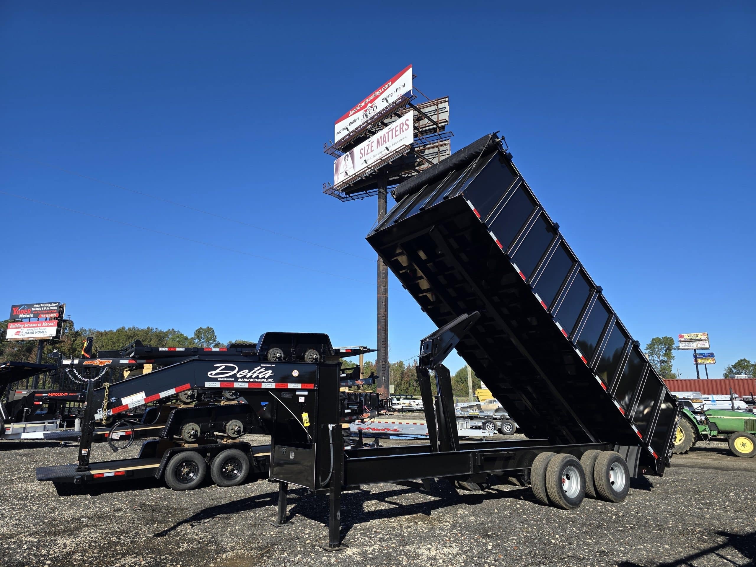 2025 Delta Trailers 8X20' 10 ton dump trailer gooseneck 24 yard dumpster in Byron, GA