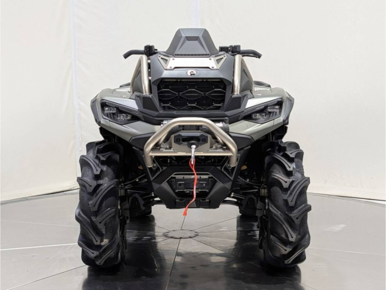 A photo of this 2026 Can-Am Outlander X mr 1000R Loft Green Satin
