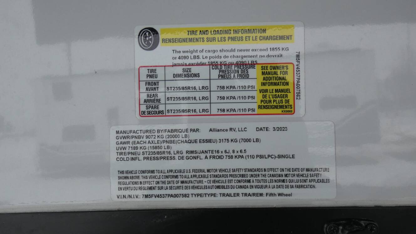 A photo of this 2023 Alliance Rv VALOR 42V13