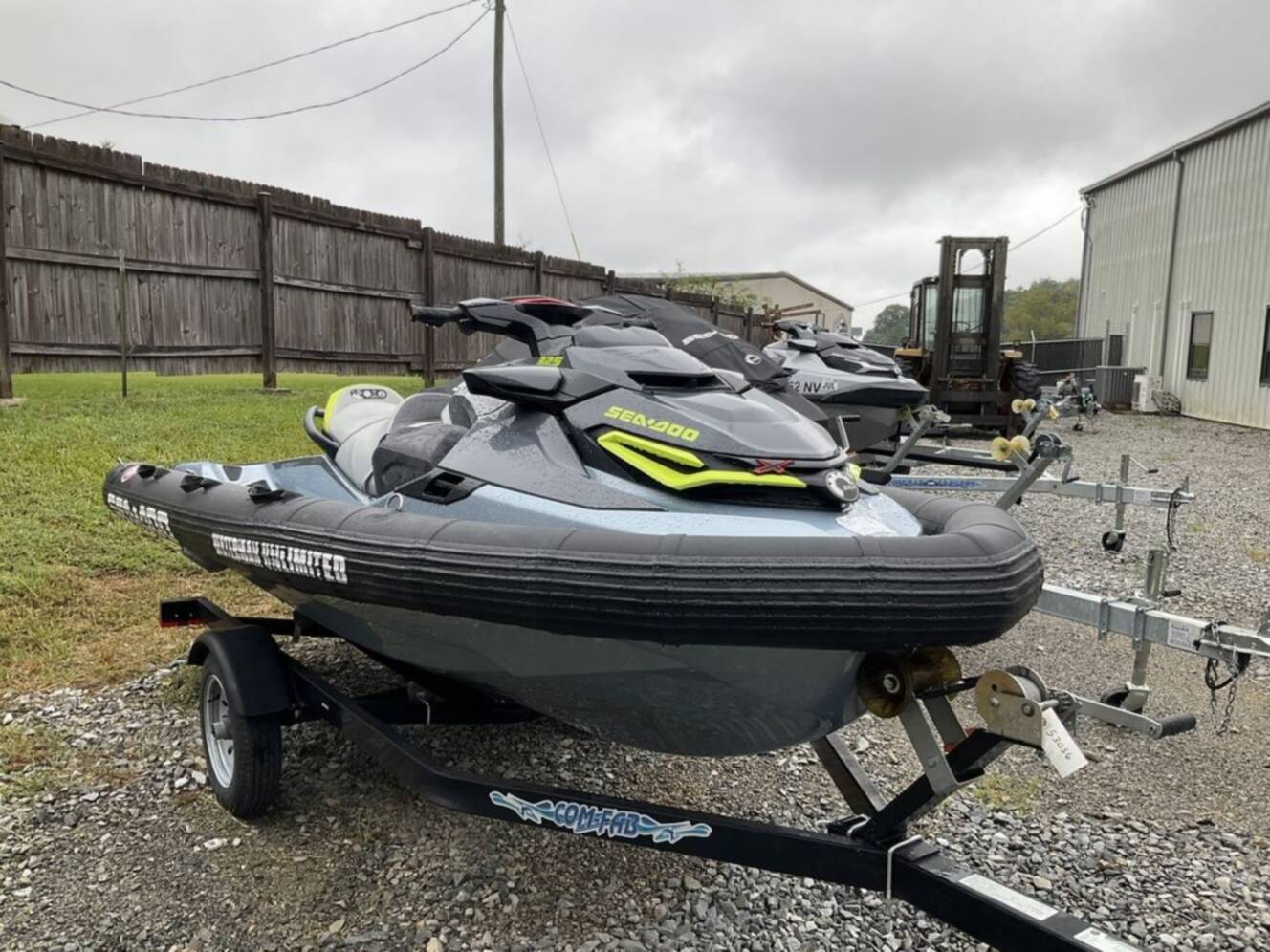 A photo of this 2024 Sea-Doo RXT®-X® 325 Ice Metal/MantaGreen