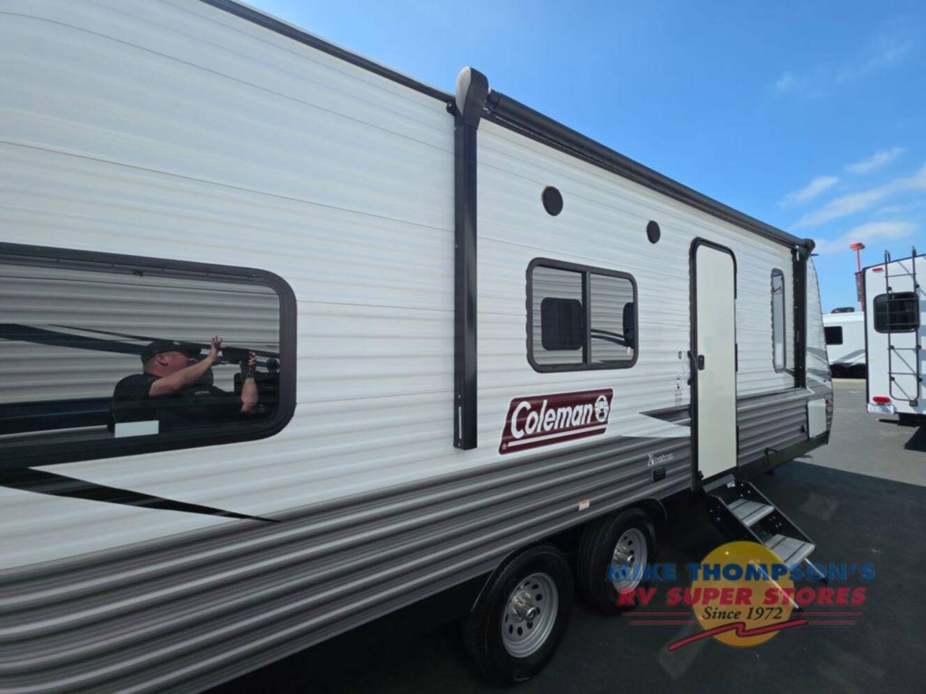 A photo of this 2021 Dutchmen Rv Coleman Lantern LT Series 274BHWE