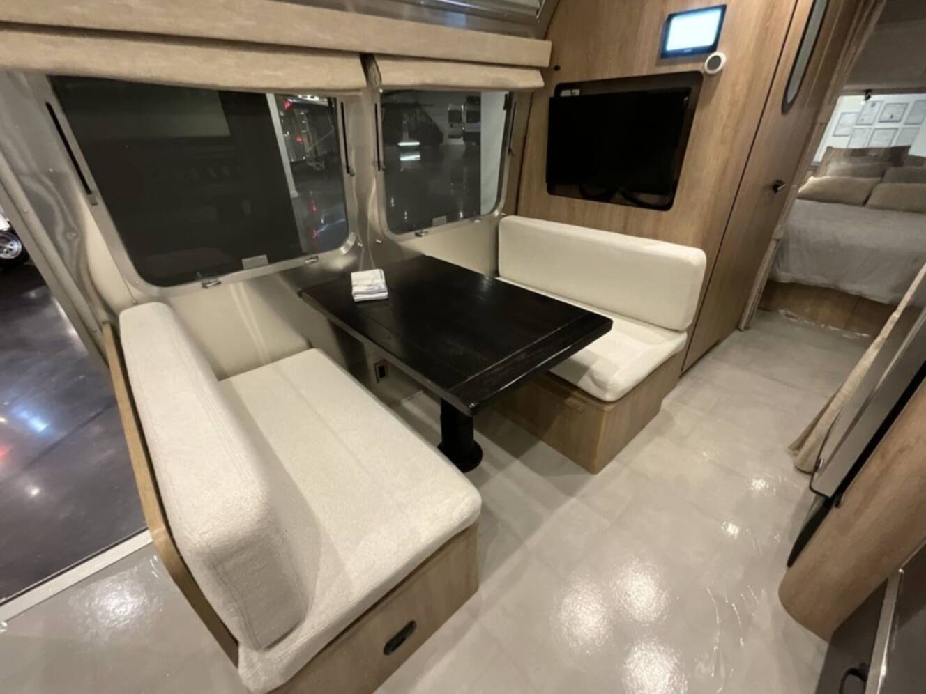 A photo of this 2023 Airstream Pottery Barn 28RBQ