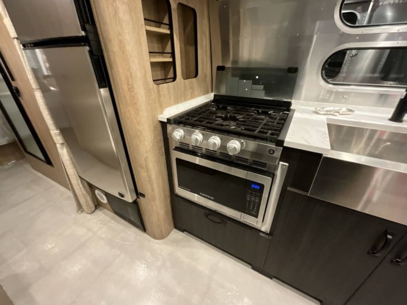A photo of this 2023 Airstream Pottery Barn 28RBQ