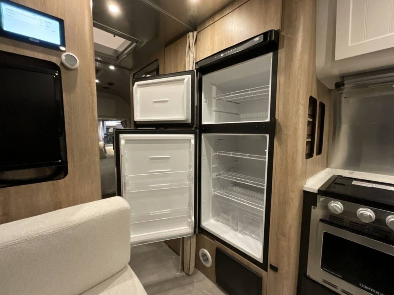 A photo of this 2023 Airstream Pottery Barn 28RBQ