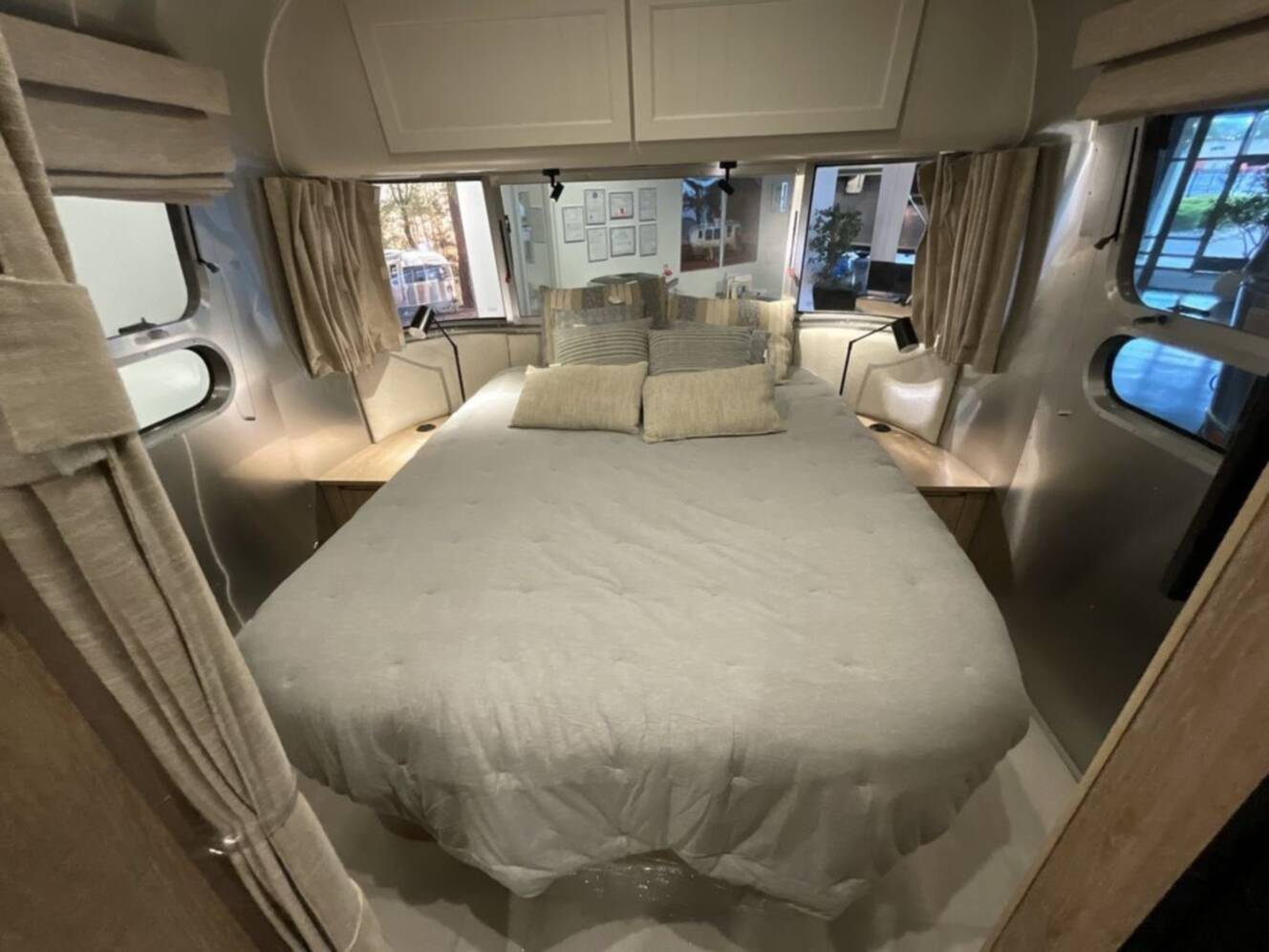 A photo of this 2023 Airstream Pottery Barn 28RBQ