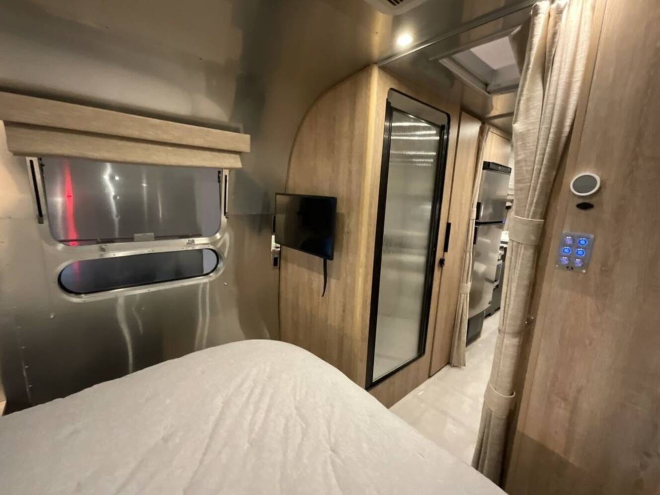 A photo of this 2023 Airstream Pottery Barn 28RBQ