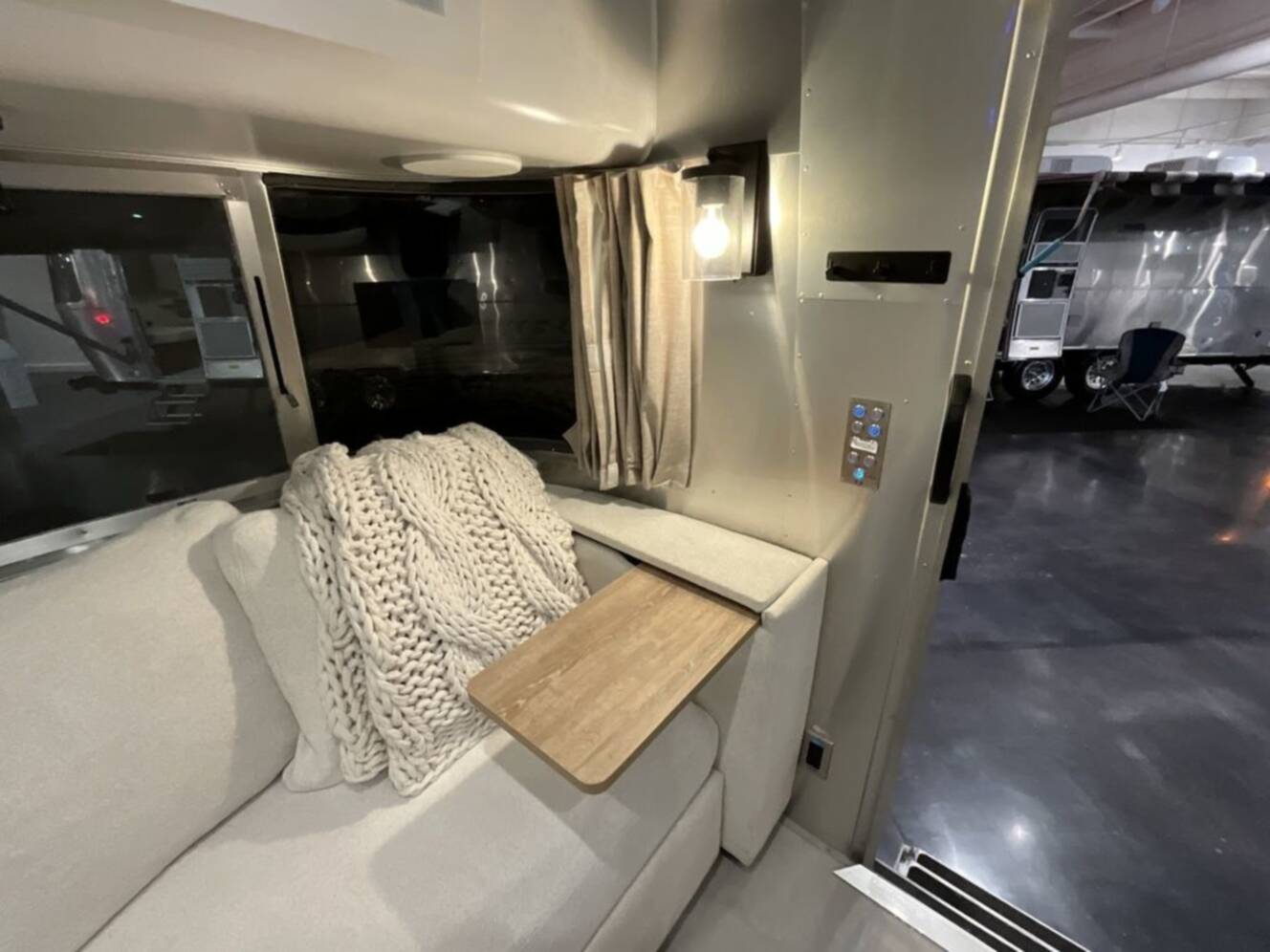 A photo of this 2023 Airstream Pottery Barn 28RBQ