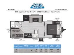 2026 Keystone Bullet Crossfire 2290BH