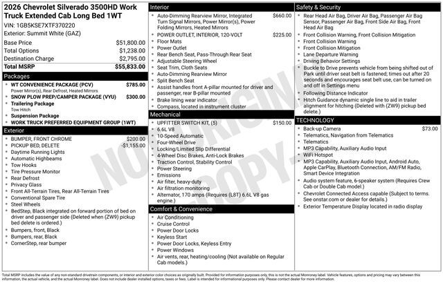2026 CHEVROLET Silverado 3500HD in Englewood, CO