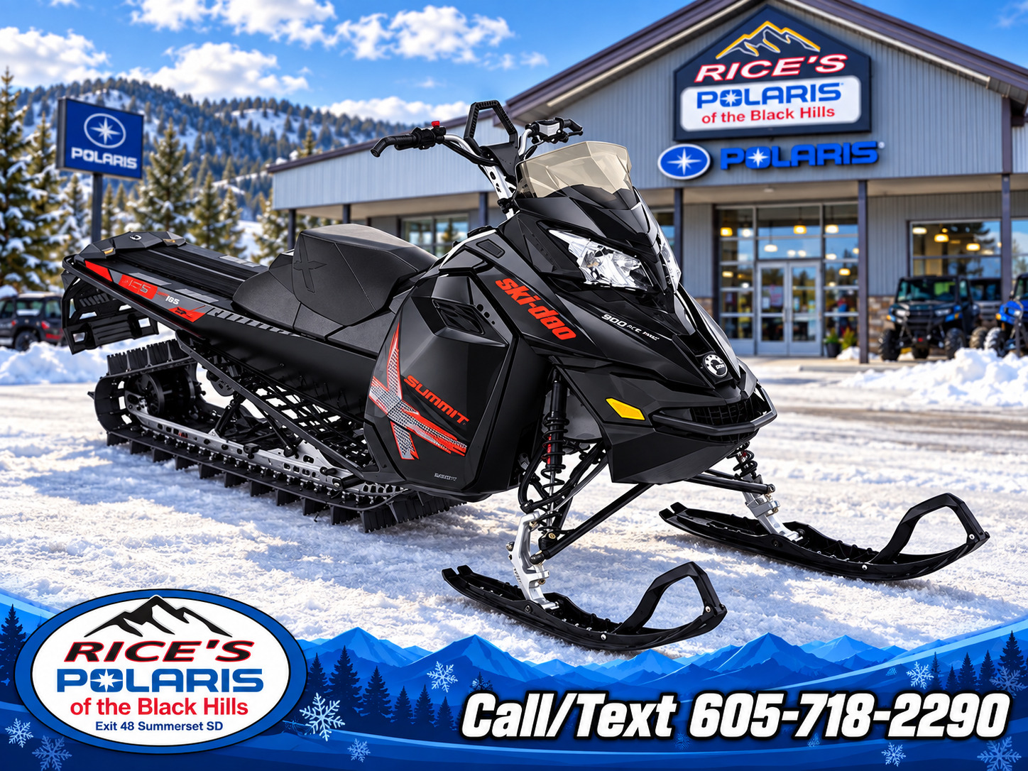 2015 Ski-Doo Summit® X® 163 800R E-TEC®, PowderMax 3.0" Snowmobile snowmobile