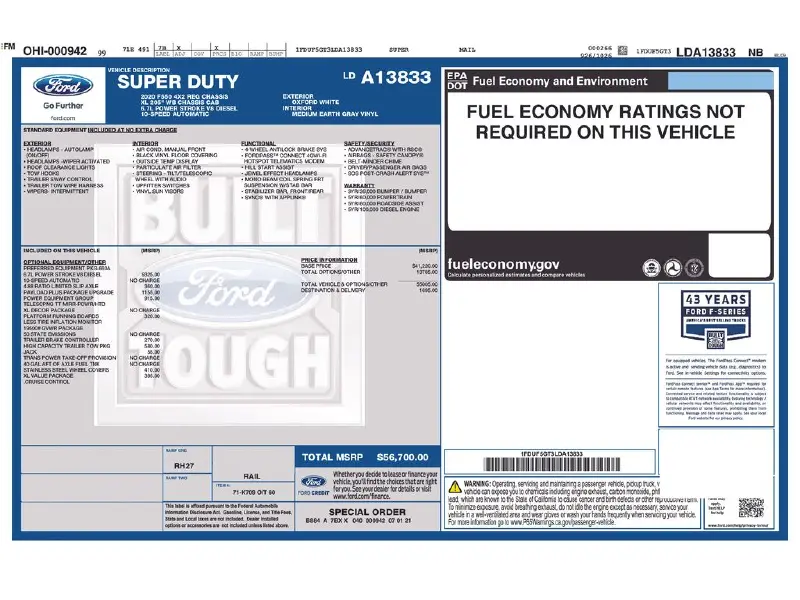2020 FORD F550