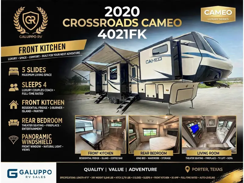 2020 CROSSROADS CAMEO 4021FK