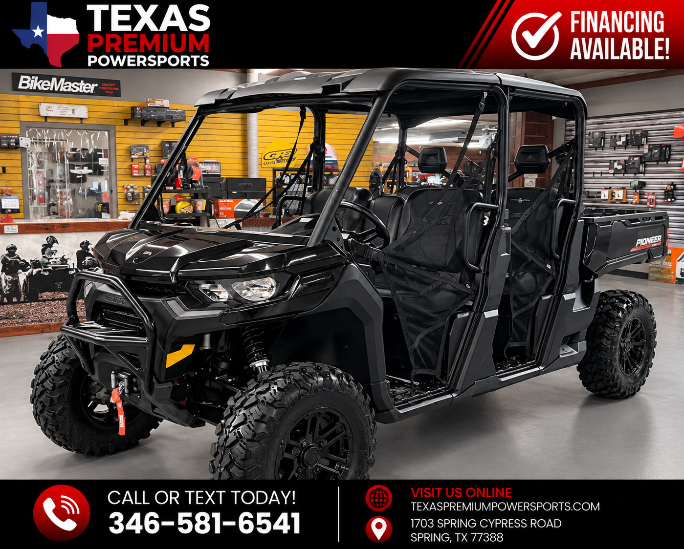 2025 Can-Am DEFENDER MAX HD10 LONE STAR DPS 4X4 EFI DPS HD10 in spring TX