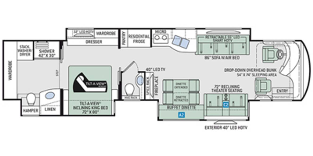 A photo of this 2018 Thor Motor Coach Tuscany 42GX