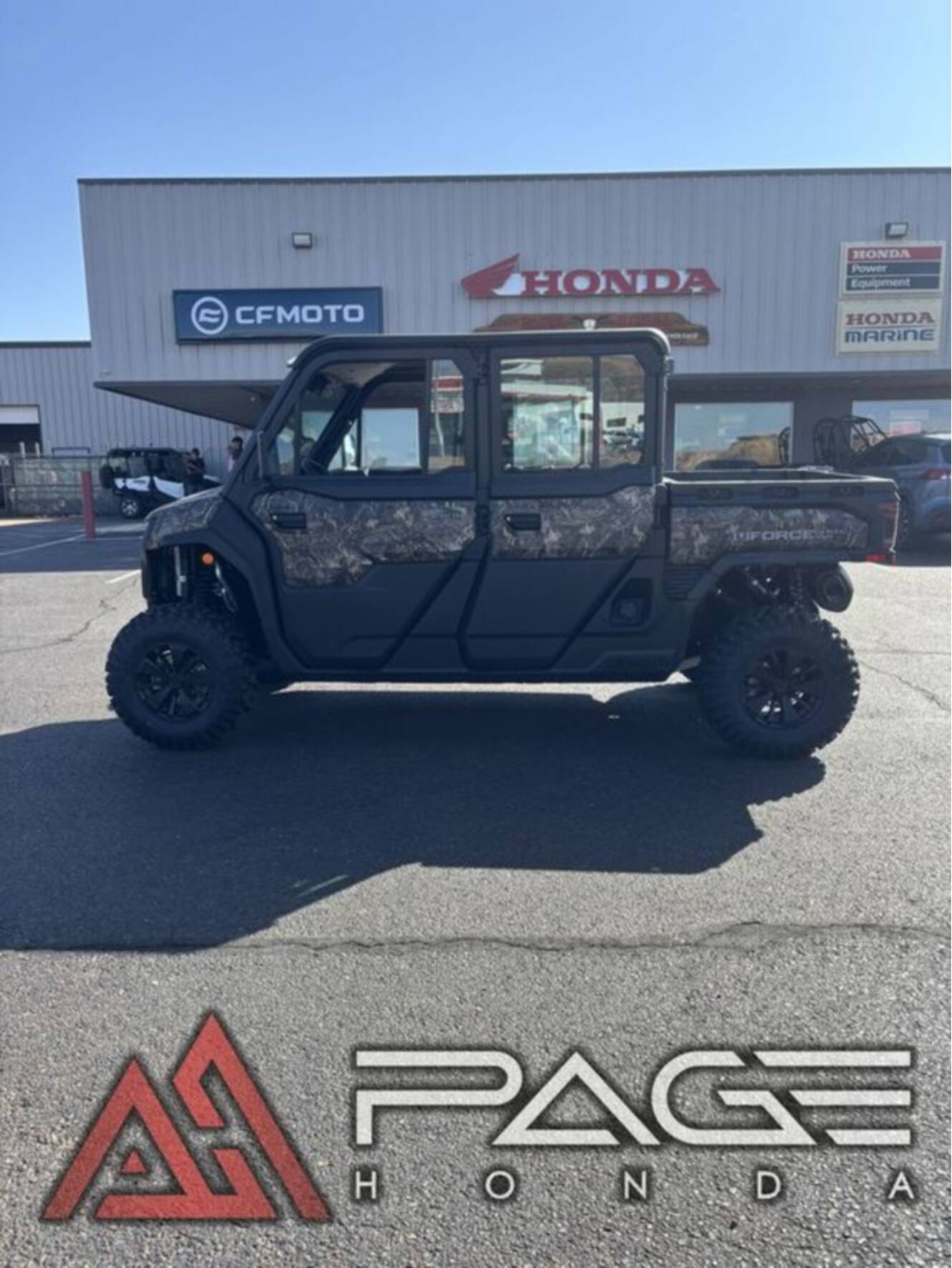 A photo of this 2026 CFMOTO UFORCE U10 XL Pro Highland Camo