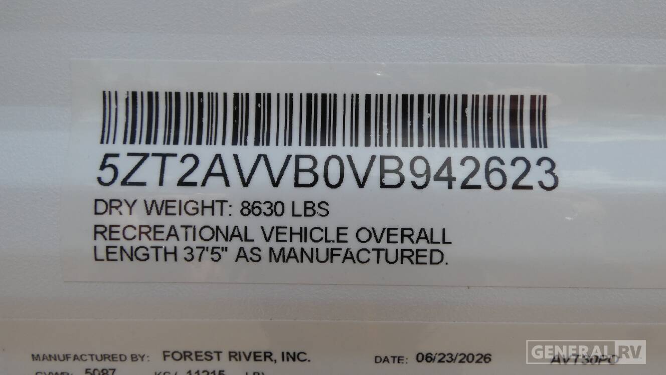 A photo of this 2027 Prime Time Rv AVENGER 30PO