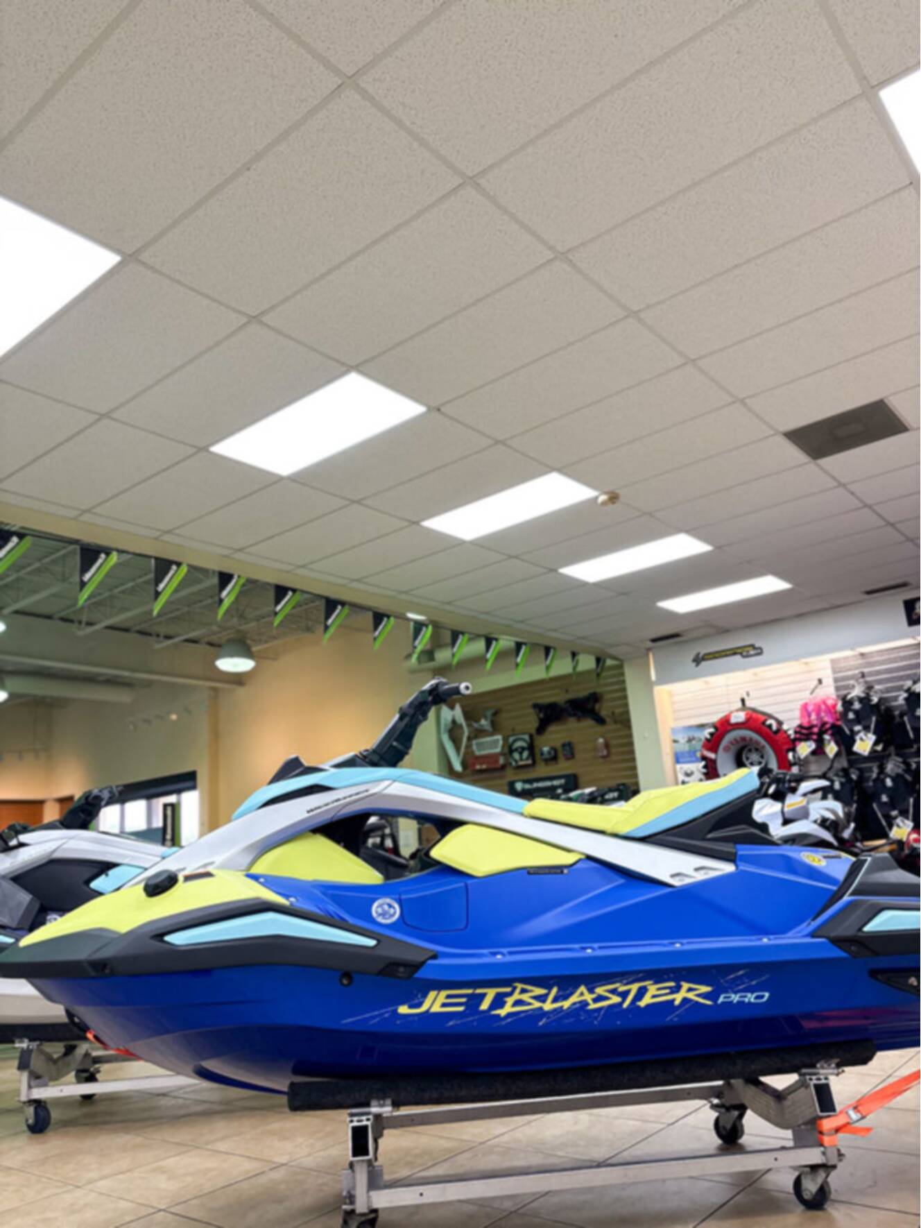 A photo of this 2026 Yamaha WAVERUNNER JETBLASTER PRO 3-UP