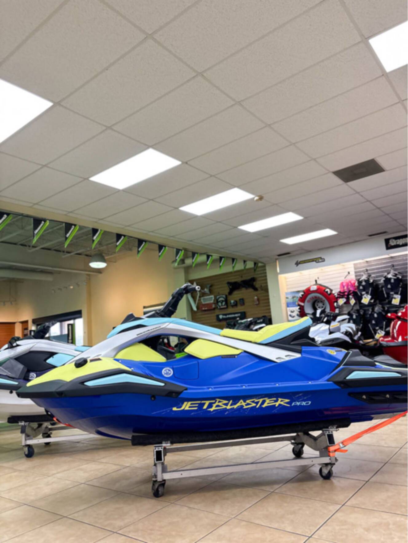 A photo of this 2026 Yamaha WAVERUNNER JETBLASTER PRO 3-UP