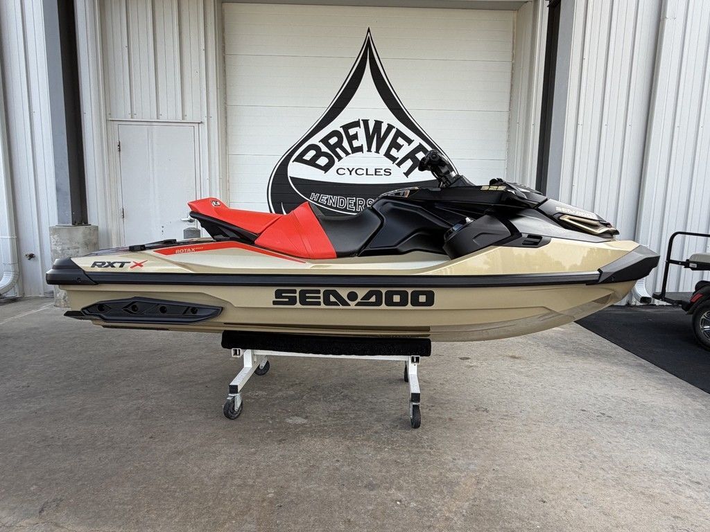 2025 Sea-Doo RXT-X 325 Metallic Tan / Lava Red Premium in henderson NC