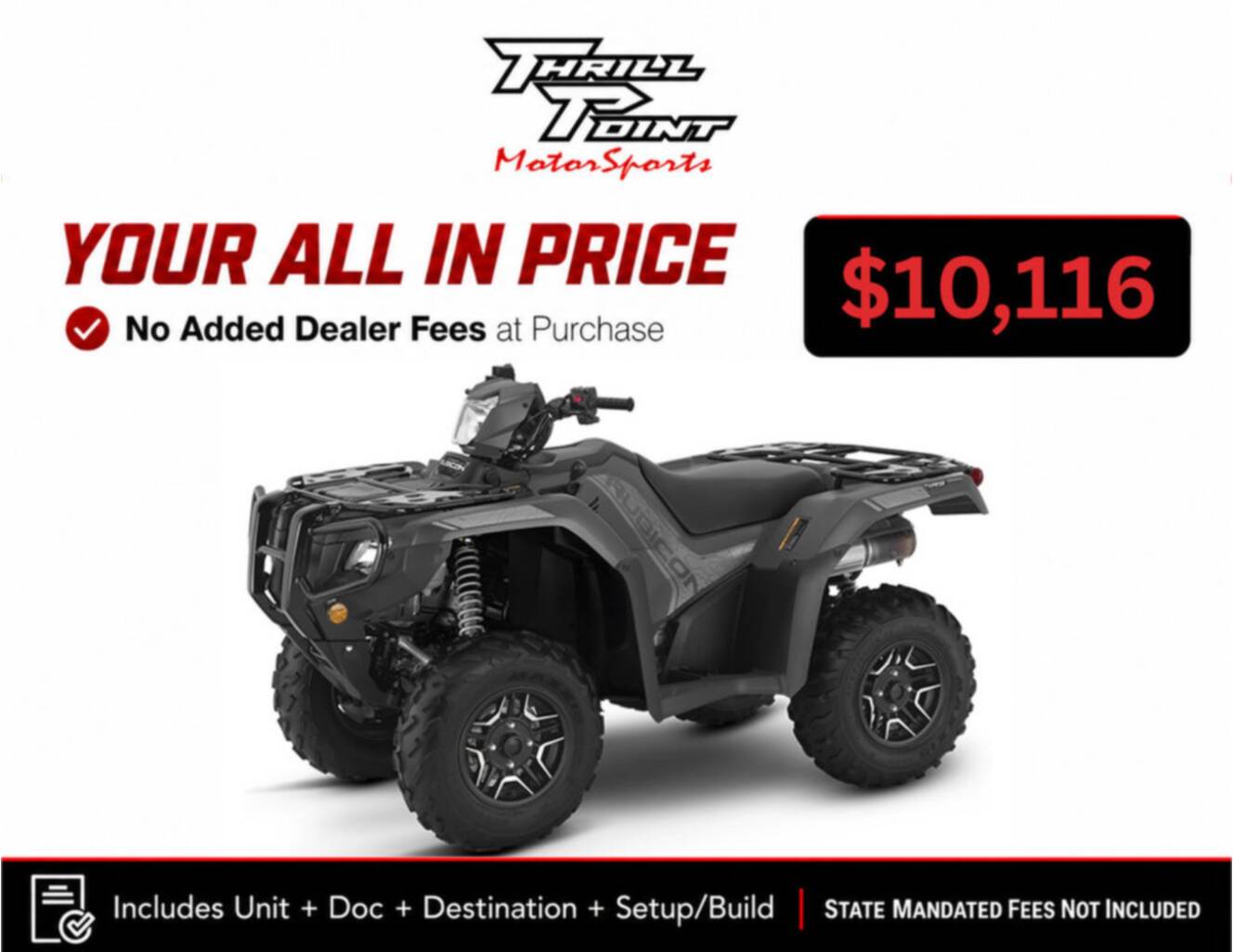 A photo of this 2026 Honda® FourTrax Foreman Rubicon 4x4 Automatic DCT EPS Deluxe