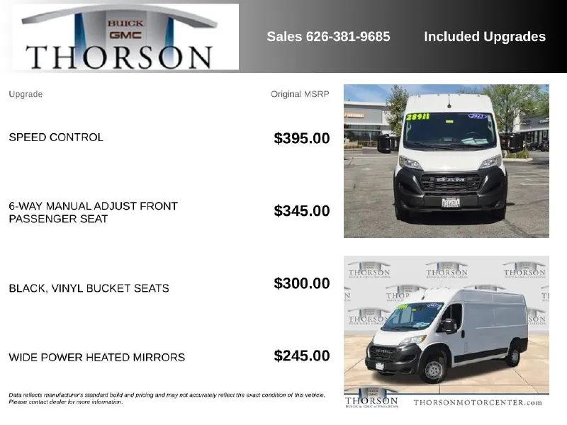 2023 RAM PROMASTER 2500
