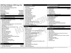 2023 RAM PROMASTER 2500